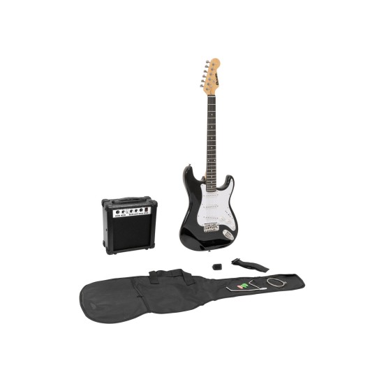Kit Completo Dimavery EGS-1 Chitarra Elettrica con Amplificatore - Nero Lucido