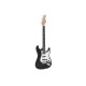 DIMAVERY ST-203 Chitarra Elettrica Nera con Pickup Single Coil per Palco e Sala Prove