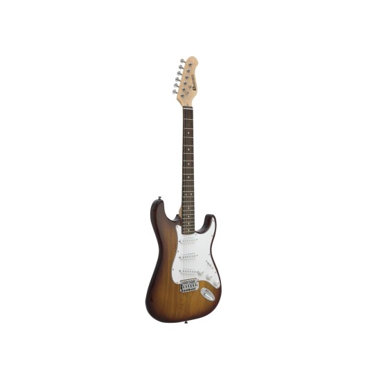 DIMAVERY ST-203 Chitarra Elettrica Sunburst - Progettata per Musicisti Destrorsi