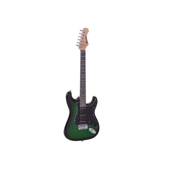 Chitarra Elettrica DIMAVERY ST-203 Greenburst - Progettata per Performance di Qualità