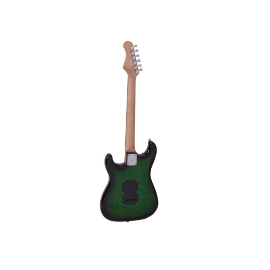Chitarra Elettrica DIMAVERY ST-203 Greenburst - Progettata per Performance di Qualità