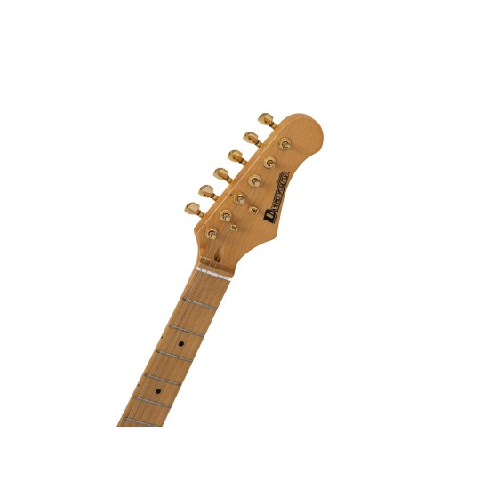 Chitarra Elettrica DIMAVERY ST-203, Bianco Vintage - Proiettore Sonoro con Effetto Tremolo