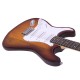 DIMAVERY ST-203 Chitarra Elettrica per Mancini Sunburst con Effetto Luce e Tremolo
