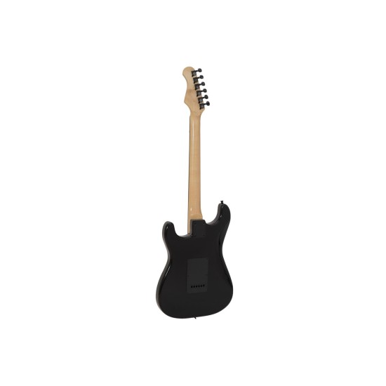 Chitarra Elettrica DIMAVERY ST-203 Nero Gotico - E-Guitar ST-Forma con 3 Pickup Single Coil