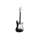DIMAVERY ST-312 Chitarra Elettrica Nera con Pickup Humbucker e Single Coil
