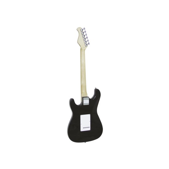 DIMAVERY ST-312 Chitarra Elettrica Nera con Pickup Humbucker e Single Coil