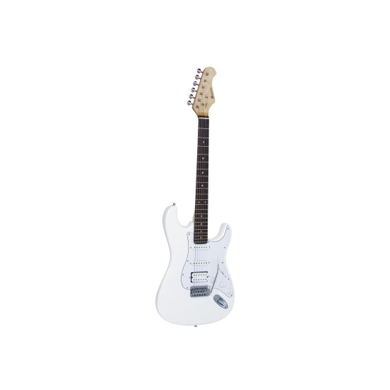 Chitarra Elettrica DIMAVERY ST-312, Progettata per Destrorsi, Color Bianco