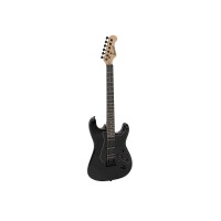 DIMAVERY ST-312 Chitarra Elettrica Nera con Pickup Humbucker e Single Coil, Design ST