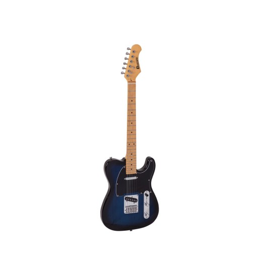 DIMAVERY TL-401 Chitarra Elettrica Blueburst con Single Coil per Musicisti Destrorsi