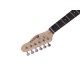 DIMAVERY TL-401 Chitarra Elettrica Bianco - 6 Corde, Single Coil, Manico Acero