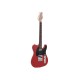DIMAVERY TL-401 Chitarra Elettrica Rossa con Single Coil e Manico in Acero