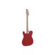 DIMAVERY TL-401 Chitarra Elettrica Rossa con Single Coil e Manico in Acero
