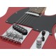 DIMAVERY TL-401 Chitarra Elettrica Rossa con Single Coil e Manico in Acero