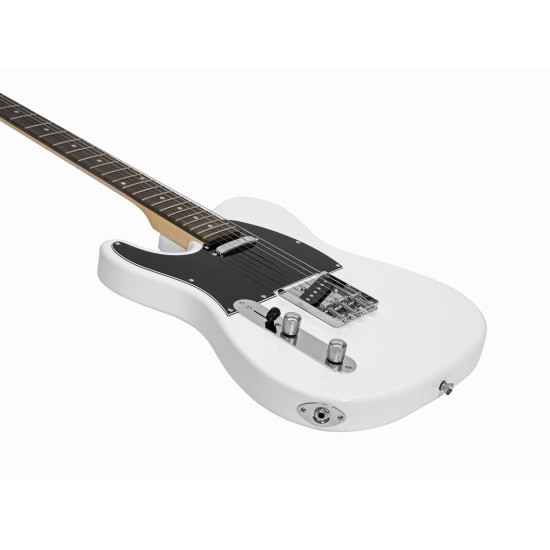 DIMAVERY TL-601 Chitarra Elettrica per Mancini in Bianco - Performante e Versatile