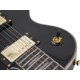 DIMAVERY LP-530 Chitarra Elettrica Nero/Oro con Humbucker e Manico in Acero