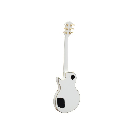 Chitarra Elettrica DIMAVERY LP-520 Bianco/Oro con Humbucker e Corpo LP