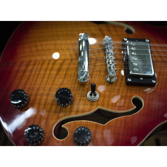 DIMAVERY LP-612 Chitarra Elettrica 12 Corde Sunburst, Progettata per Musicisti Destri