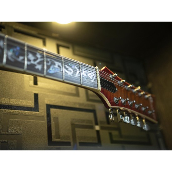 DIMAVERY LP-612 Chitarra Elettrica 12 Corde Sunburst, Progettata per Musicisti Destri