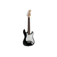 DIMAVERY J-350 Chitarra Elettrica ST per Bambini 1/2 - Nero Lucido