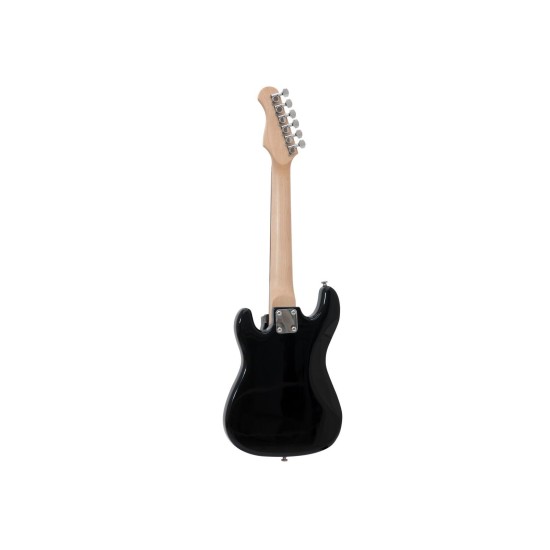 DIMAVERY J-350 Chitarra Elettrica ST per Bambini 1/2 - Nero Lucido