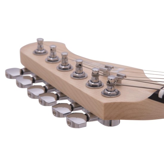 DIMAVERY J-350 Chitarra Elettrica da Bambini 1/2 ST Rossa - Progettata per Giovani Musicisti