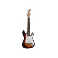 DIMAVERY J-350 Chitarra Elettrica 1/2 per Bambini - Modello Sunburst ST
