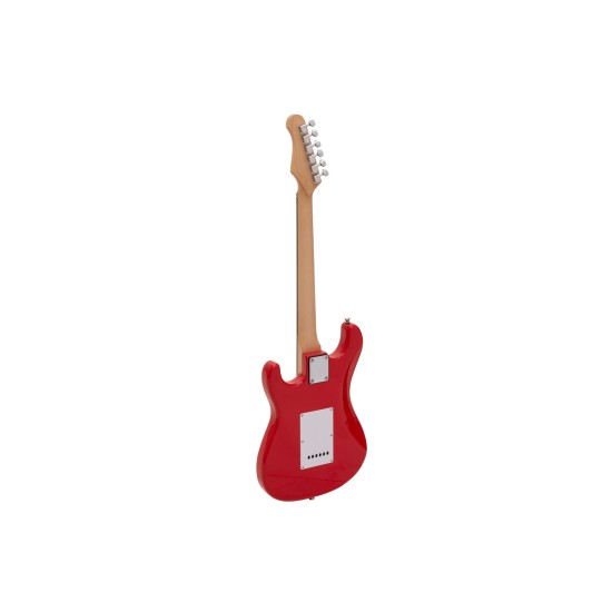 DIMAVERY J-400 Chitarra Elettrica ST 3/4 Rosso - Ideale per Regalo e Performance