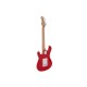 DIMAVERY J-400 Chitarra Elettrica ST 3/4 Rosso - Ideale per Regalo e Performance