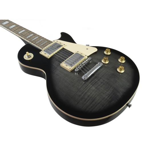 Chitarra Elettrica DIMAVERY LP-750 in Blackburst Traslucido, con Doppi Humbucker