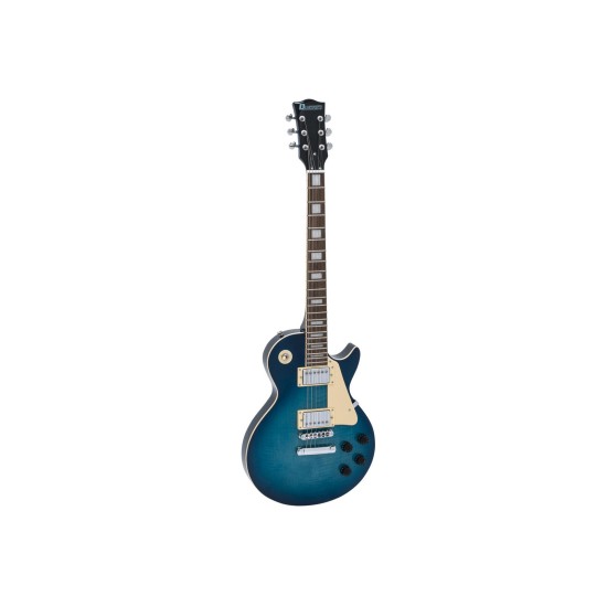 Chitarra Elettrica DIMAVERY LP-750 Faded Blueburst con Humbucker e Manico Mogano