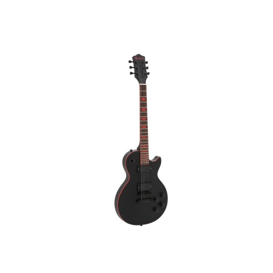 DIMAVERY LP-800 Chitarra Elettrica Nero Opaco con Humbucker - Perfetta per Destrorsi