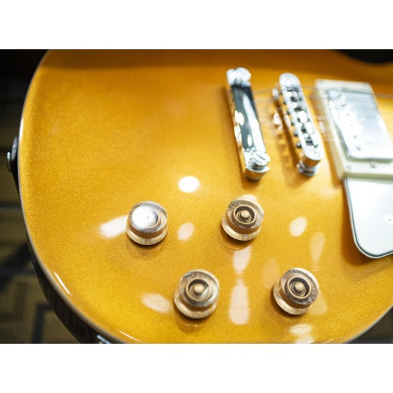 Chitarra Elettrica LP-800 Goldtop DIMAVERY con Humbucker e Hardware Cromato
