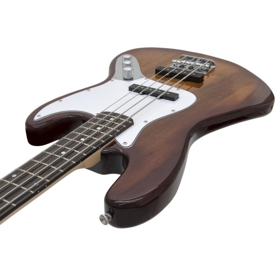 DIMAVERY JB-302 Basso Elettrico Sunburst - Progettato per Musicisti Professionisti