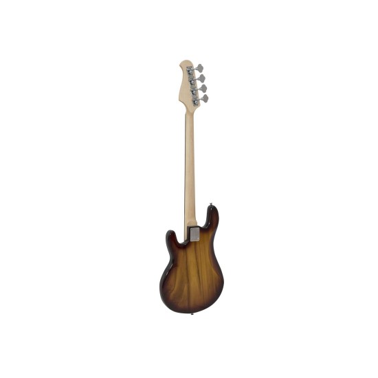 DIMAVERY MM-501 Basso Elettrico Fretless in Tabaccoburst - Strumento Professionale con Humbucker