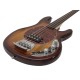 DIMAVERY MM-501 Basso Elettrico Fretless in Tabaccoburst - Strumento Professionale con Humbucker