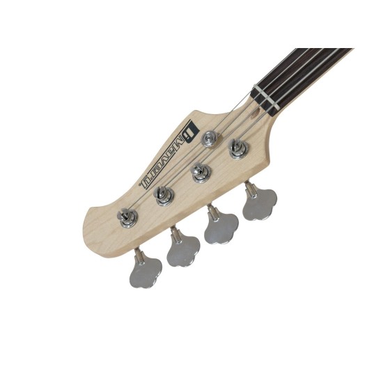 DIMAVERY MM-501 Basso Elettrico Fretless in Tabaccoburst - Strumento Professionale con Humbucker