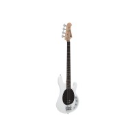 Basso Elettrico DIMAVERY MM-501 Bianco - Design Professionale con Humbucker