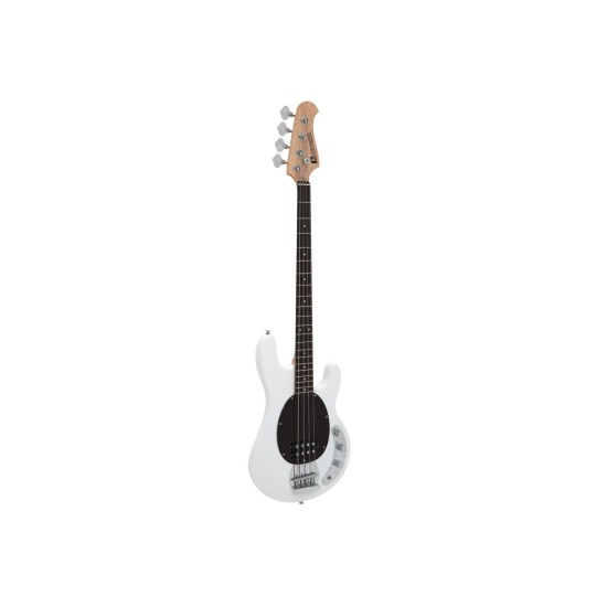 Basso Elettrico DIMAVERY MM-501 Bianco - Design Professionale con Humbucker