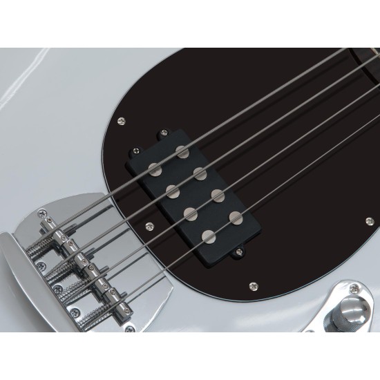 Basso Elettrico DIMAVERY MM-501 Bianco - Design Professionale con Humbucker
