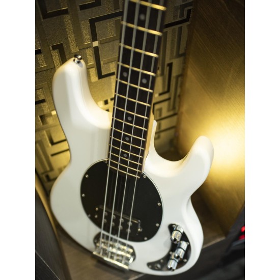 Basso Elettrico DIMAVERY MM-501 Bianco - Design Professionale con Humbucker