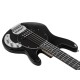 Basso Elettrico DIMAVERY MM-505 a 5 Corde, Nero, con Humbucker e Hardware Cromato