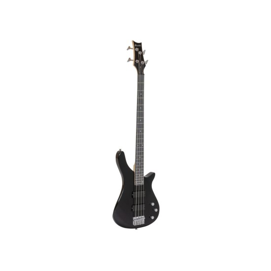 DIMAVERY SB-320 Basso Elettrico Nero - Strumento con Humbucker e Hardware Cromato