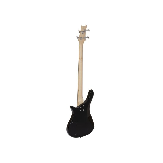 DIMAVERY SB-320 Basso Elettrico Nero - Strumento con Humbucker e Hardware Cromato