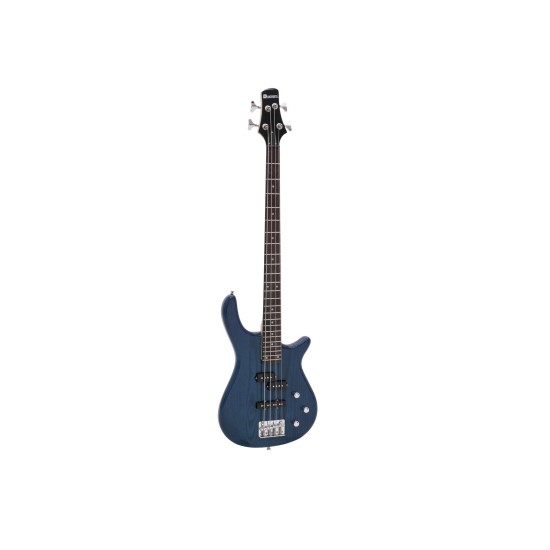 DIMAVERY SB-321 Basso Elettrico Blu Lucido con Pickup Single Coil
