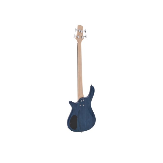 DIMAVERY SB-321 Basso Elettrico Blu Lucido con Pickup Single Coil