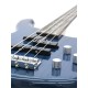 DIMAVERY SB-321 Basso Elettrico Blu Lucido con Pickup Single Coil