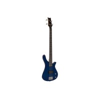 DIMAVERY SB-201 Basso Elettrico Blueburst con Humbucker e Manico in Acero
