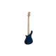 DIMAVERY SB-201 Basso Elettrico Blueburst con Humbucker e Manico in Acero