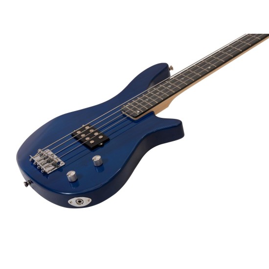 DIMAVERY SB-201 Basso Elettrico Blueburst con Humbucker e Manico in Acero