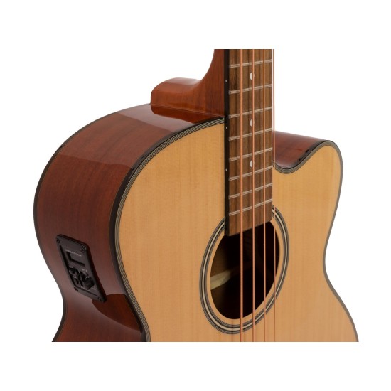 DIMAVERY AB-450: Basso Acustico Naturale con Pickup e Equalizzatore a 2 Bande